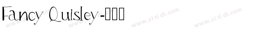 Fancy Quisley字体转换